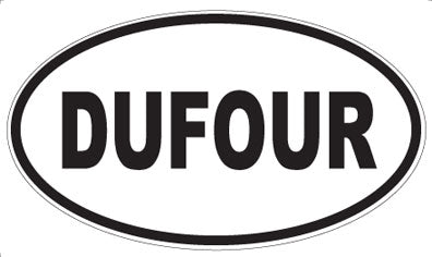 DUFOUR - Oval Sticker