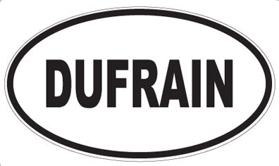 DUFRAIN - Oval Sticker