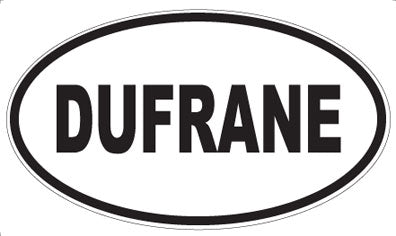 DUFRANE - Oval Sticker