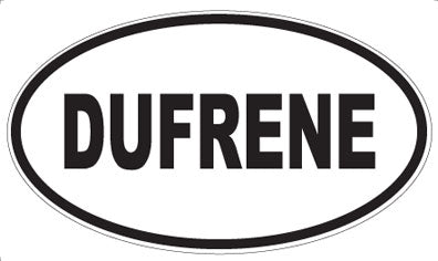 DUFRENE - Oval Sticker