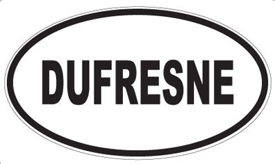 DUFRESNE - Oval Sticker