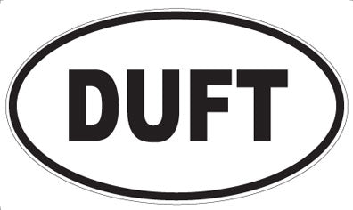 DUFT - Oval Sticker