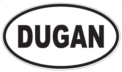 DUGAN - Oval Sticker