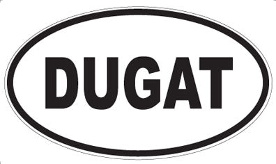 DUGAT - Oval Sticker