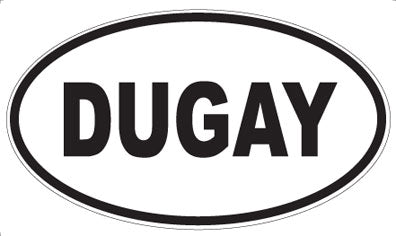 DUGAY - Oval Sticker