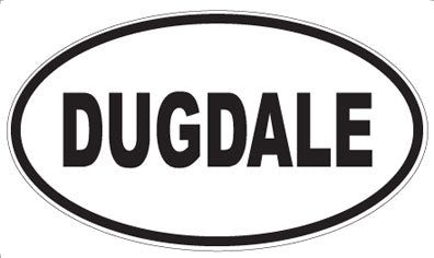 DUGDALE - Oval Sticker