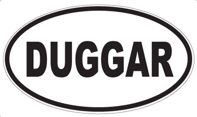 DUGGAR - Oval Sticker