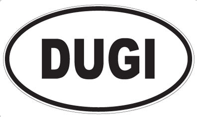 DUGI - Oval Sticker
