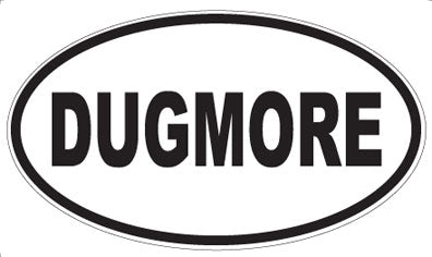 DUGMORE - Oval Sticker