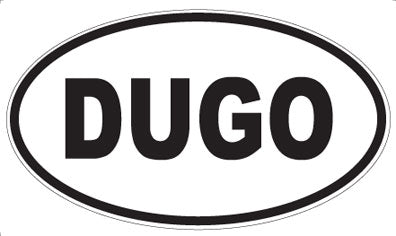 DUGO - Oval Sticker