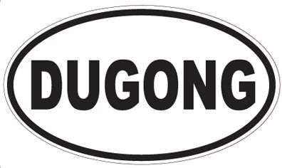 DUGONG - Oval Sticker