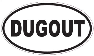 DUGOUT - Oval Sticker