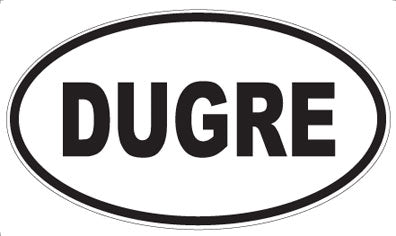 DUGRE - Oval Sticker