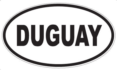 DUGUAY - Oval Sticker