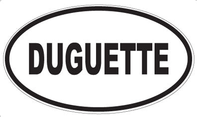 DUGUETTE - Oval Sticker