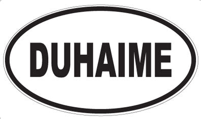 DUHAIME - Oval Sticker
