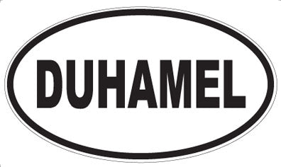 DUHAMEL - Oval Sticker