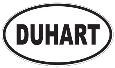 DUHART - Oval Sticker
