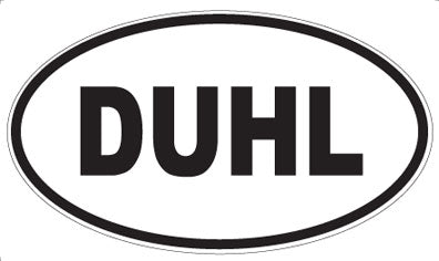 DUHL - Oval Sticker