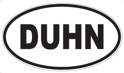 DUHN - Oval Sticker