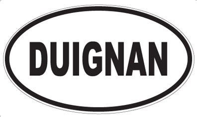 DUIGNAN - Oval Sticker