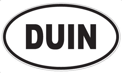 DUIN - Oval Sticker