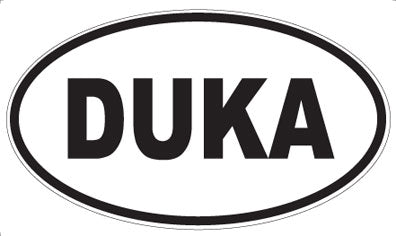 DUKA - Oval Sticker