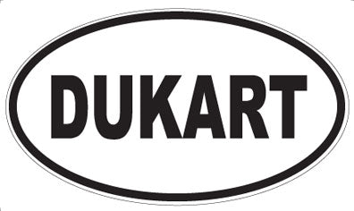 DUKART - Oval Sticker