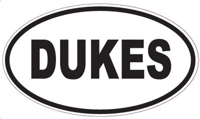 DUKES - Oval Sticker