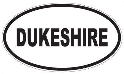 DUKESHIRE - Oval Sticker