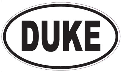 DUKE - Oval Sticker