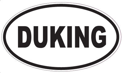 DUKING - Oval Sticker