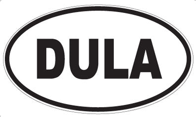 DULA - Oval Sticker