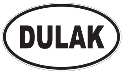 DULAK - Oval Sticker