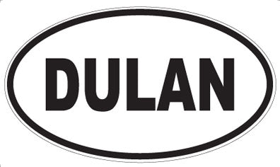 DULAN - Oval Sticker
