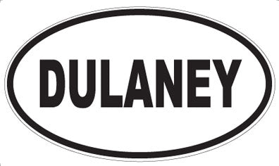 DULANEY - Oval Sticker