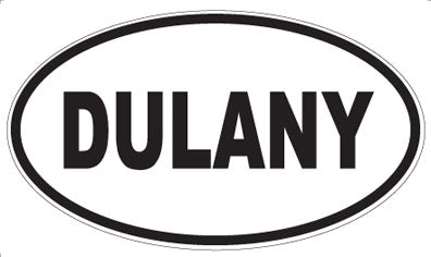 DULANY - Oval Sticker