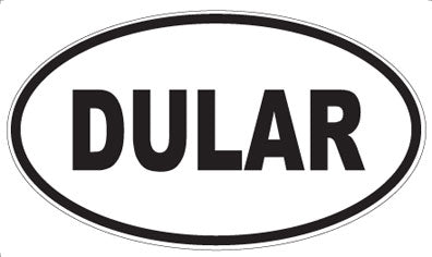 DULAR - Oval Sticker