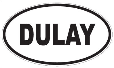 DULAY - Oval Sticker