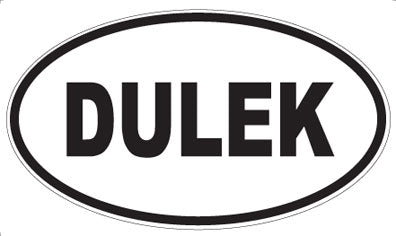 DULEK - Oval Sticker