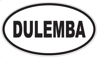 DULEMBA - Oval Sticker