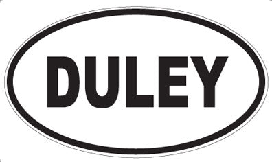 DULEY - Oval Sticker
