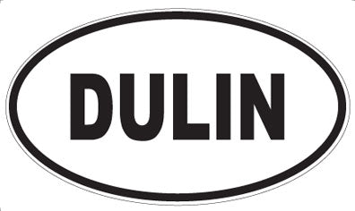 DULIN - Oval Sticker