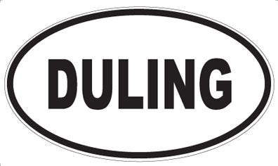 DULING - Oval Sticker