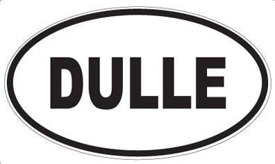 DULLE - Oval Sticker