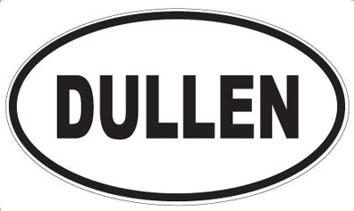 DULLEN - Oval Sticker