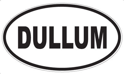DULLUM - Oval Sticker