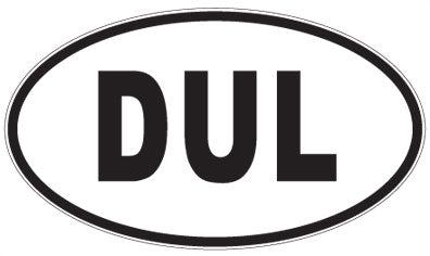 DUL - 3 Letter Initials Oval Magnet