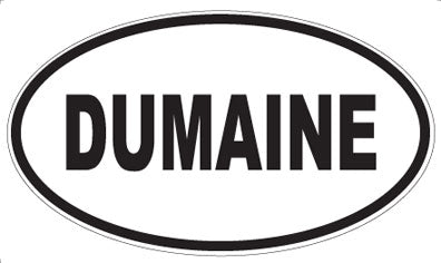 DUMAINE - Oval Sticker