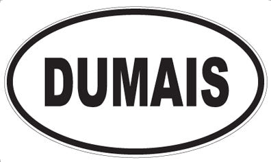 DUMAIS - Oval Sticker